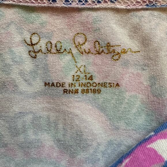 Kids Lilly Pulitzer Mini Sophie Ruffle Multi Happy As A Clam Dress sz XL (12-14) - Picture 6 of 9